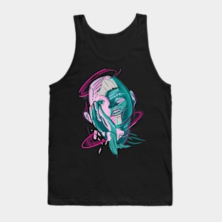 Random Face Tank Top